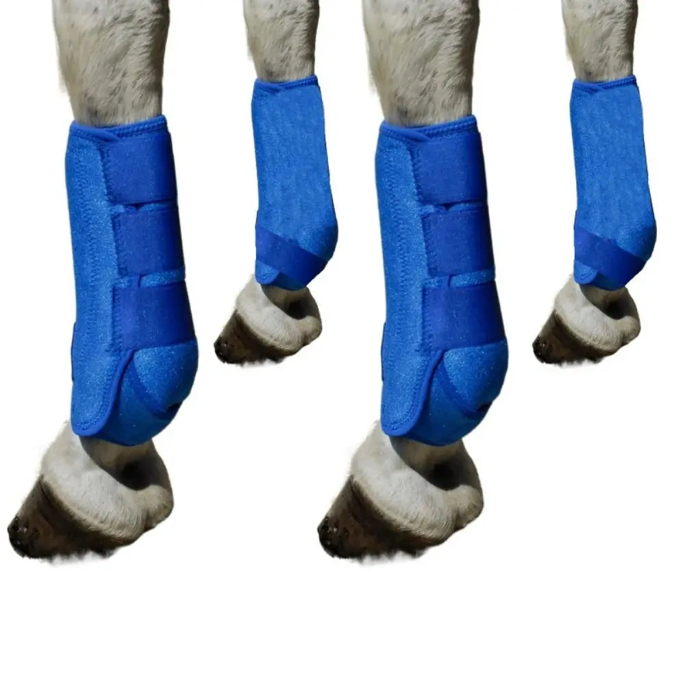 4pcs/set Colorful Horse Sport Boots Set Durable 3 Size Horse Leg Wraps Easy To Wear Comfortable Front Hind Legs Guard