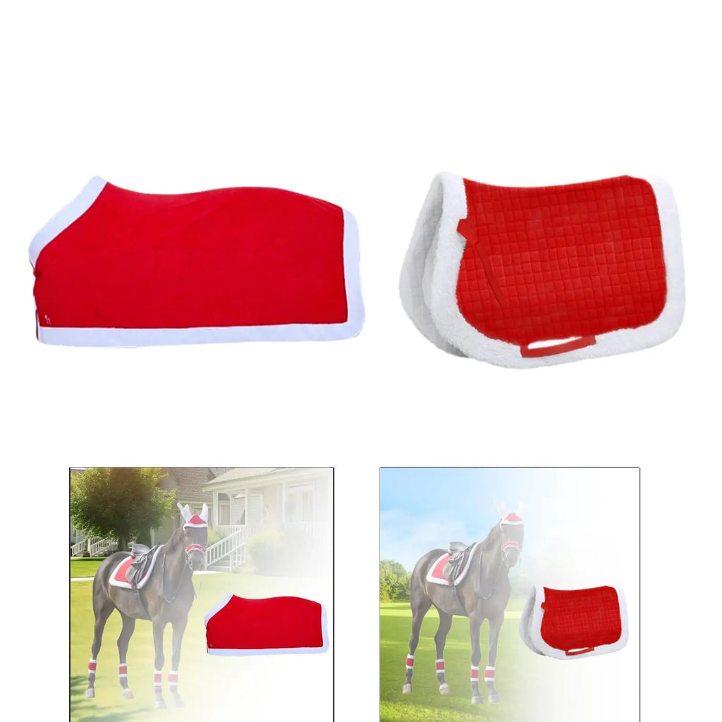 Horse Saddle Pad Blanket Soft Holiday Comfort Party Supplies Horse Sweat Pad