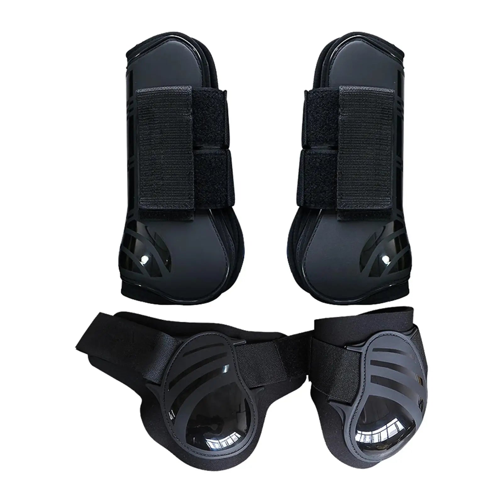 Horse Tendon Fetlock Boots (Set Of 4)Horse Jumping Leg Protection for Riding