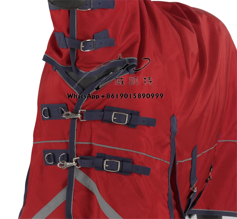 Two-in-one Classic Polyester Winter Turnout Horse Blanket Horse Rugs Winter Waterproof Horse Riding Equipment