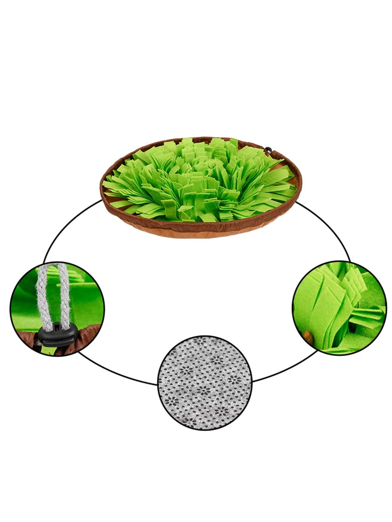 Pet Snuffle Mat for Dogs  Nosework Feeding Mat Slow Feeder for Training and Stress Relief Encourages Natural Foraging Skills