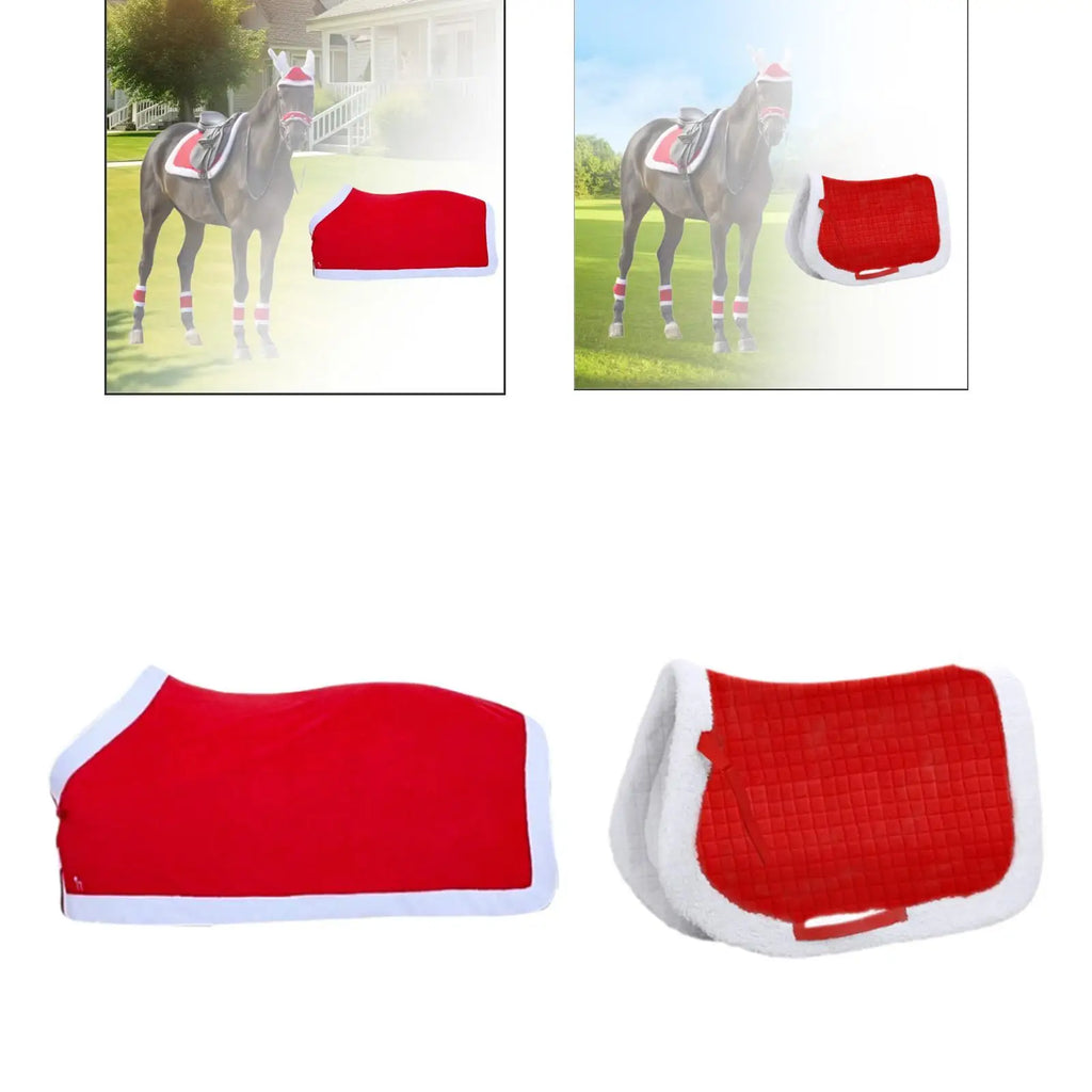 Horse Saddle Pad Blanket Soft Holiday Comfort Party Supplies Horse Sweat Pad