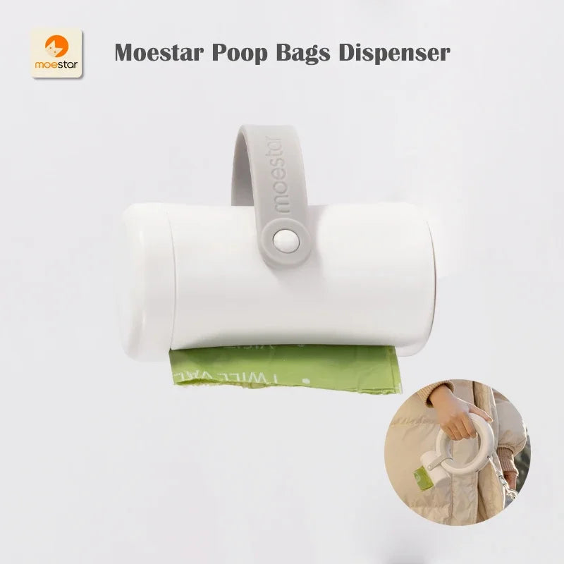 Pet Leash Accessories Pet Poop Bag Dispenser Extension Belt for 2 Pet Replaceable Belt Poop Bags for Pet Walk Ease Moestar