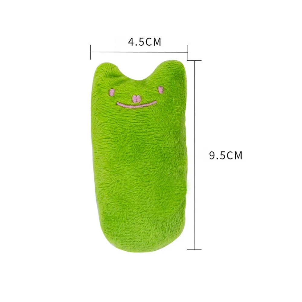 Teeth Grinding Catnip Toys Funny Interactive Plush Cat Toy Pet Kitten Chewing Vocal Toy Claws Thumb Bite Cat Mint For Cats