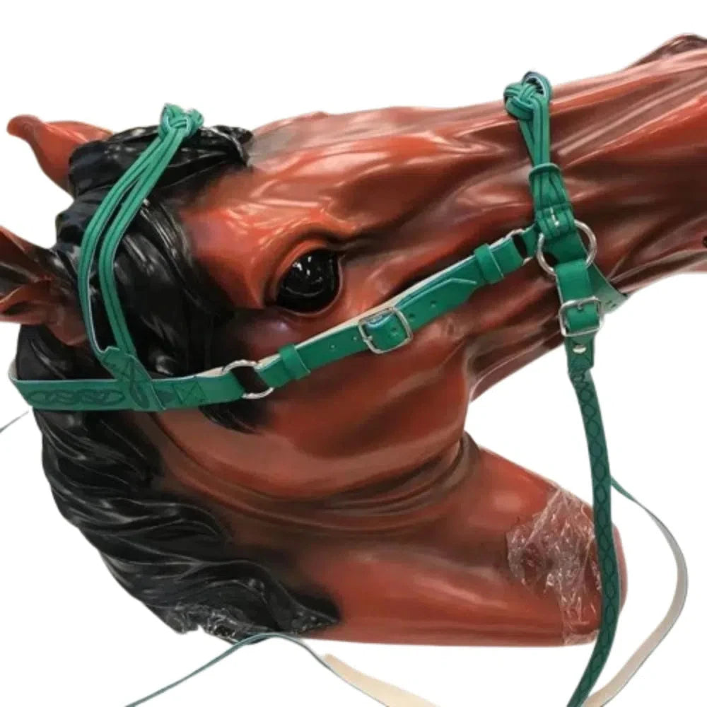 PU Leather Horses Bridle Halters Comfortable Metal Buckle Horse Head Curtain Durable Adjustable Horse Rein Harness