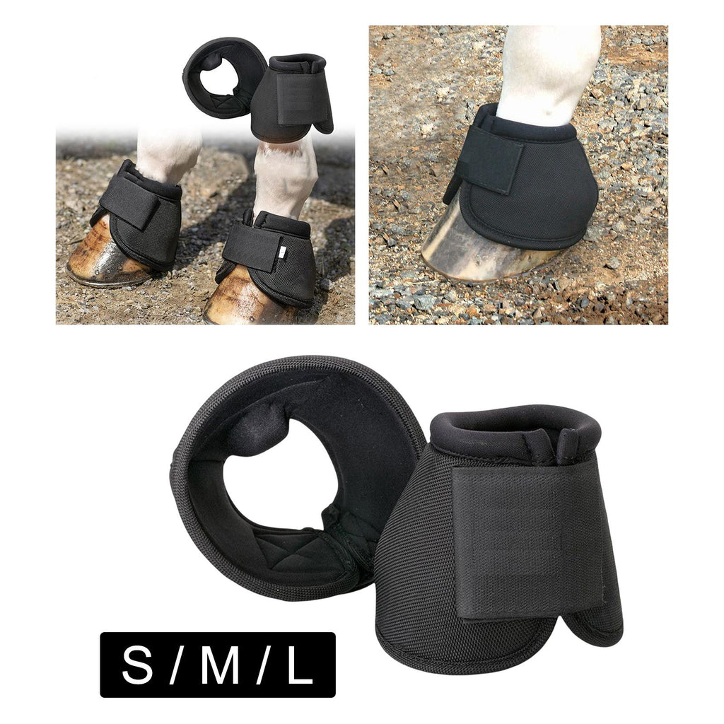 Horse Bell Boot Equine Hoof Boot Quick Drying & Comfort Heavy Duty Protection Equestrian Accessories Equipment Pair Durable