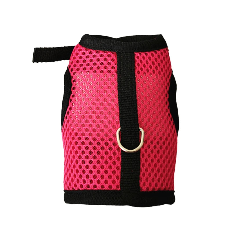 Pet Accessories Rabbit Harnesses Vest Leashes Set Soft Mesh Harness with Leash Small Animal Guinea Pig Hamsters Bunny Accessorie