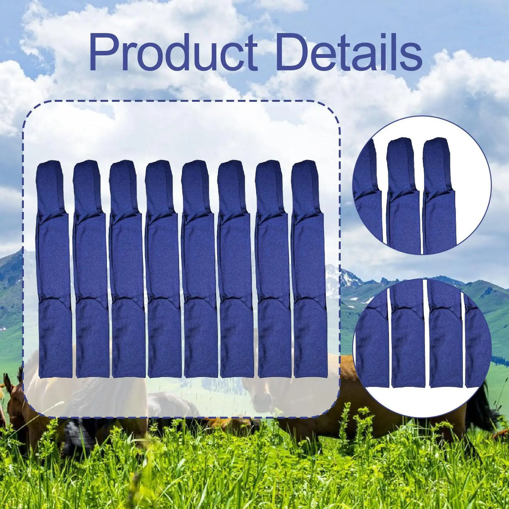 8Pcs Horse Mane Bags Prevents Tangles Rubbing Out and Breakage Wraps for Farm Outdoor Grooming Supplies Horse Care Stable