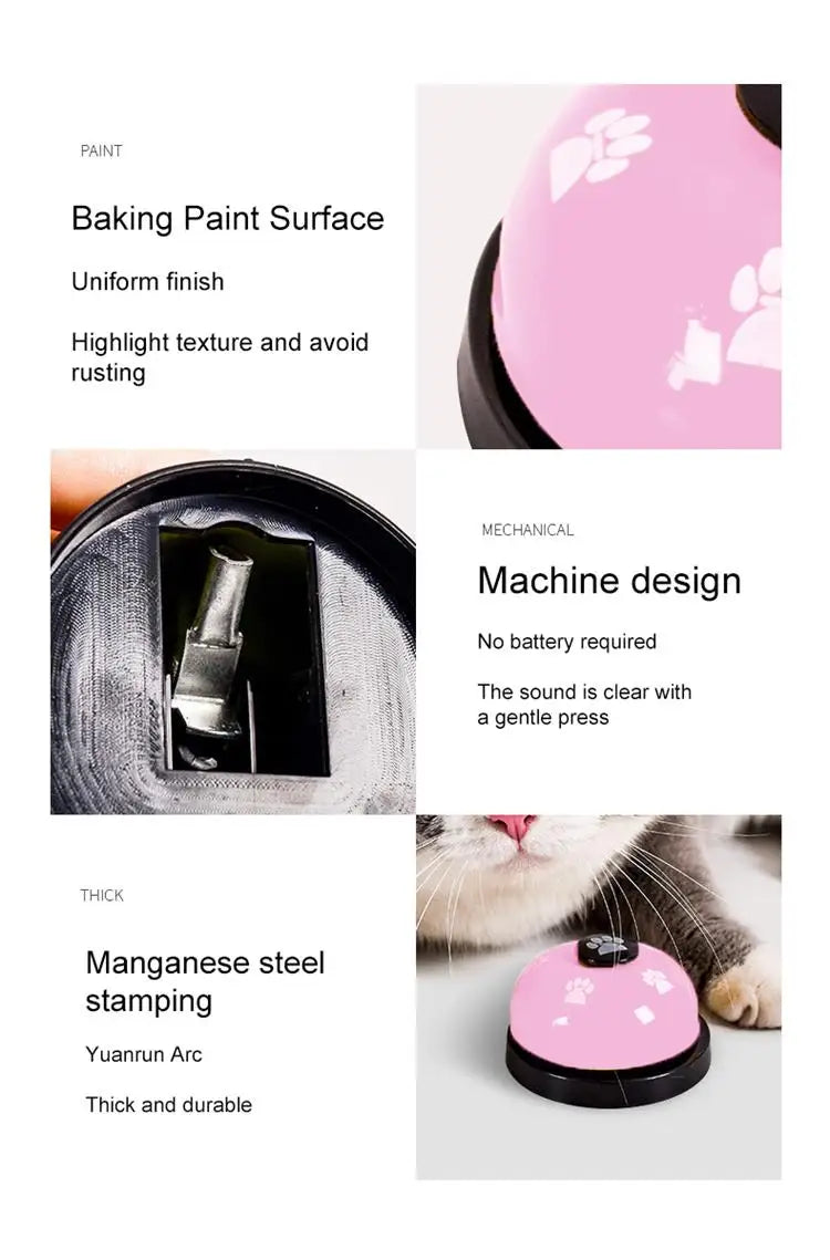 1pc Pet Toy Training Dinner Small Bell Footprint Dog Toys for Teddy Puppy Pet Call Puppy Accessories Pet Toys