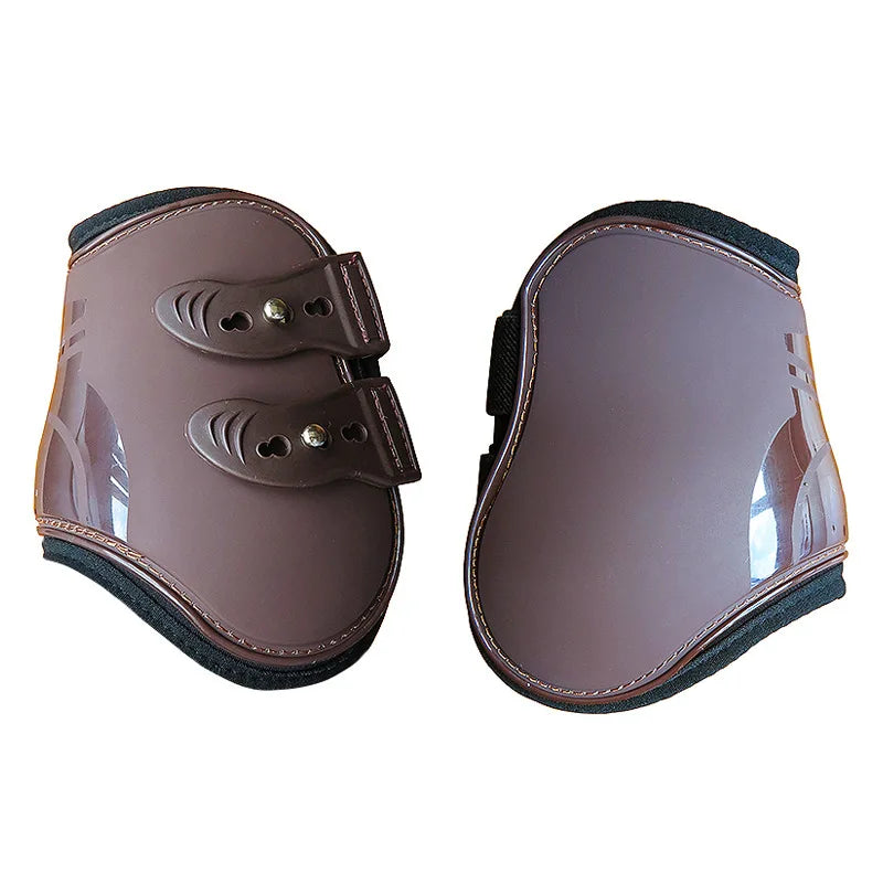 Front Hind Leg Boots Adjustable Horse Leg Boots Equine Front Hind Leg Guard Equestrian Tendon Protection Horse Hock Brace