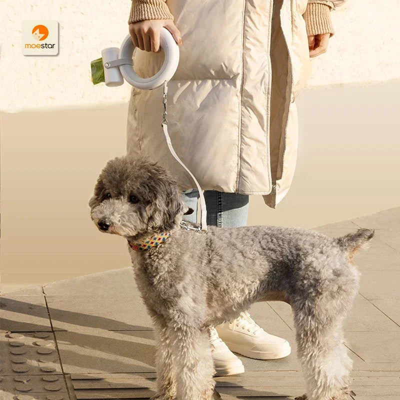 Pet Leash Accessories Pet Poop Bag Dispenser Extension Belt for 2 Pet Replaceable Belt Poop Bags for Pet Walk Ease Moestar