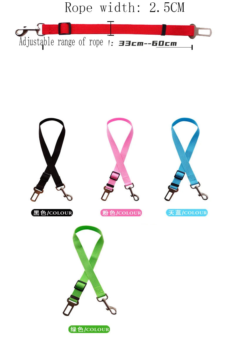 Pet Leash 1PC Cat & Dog Products Car Harness Retractable Chest & Back Collar Outdoor Dog Walking Pet Products