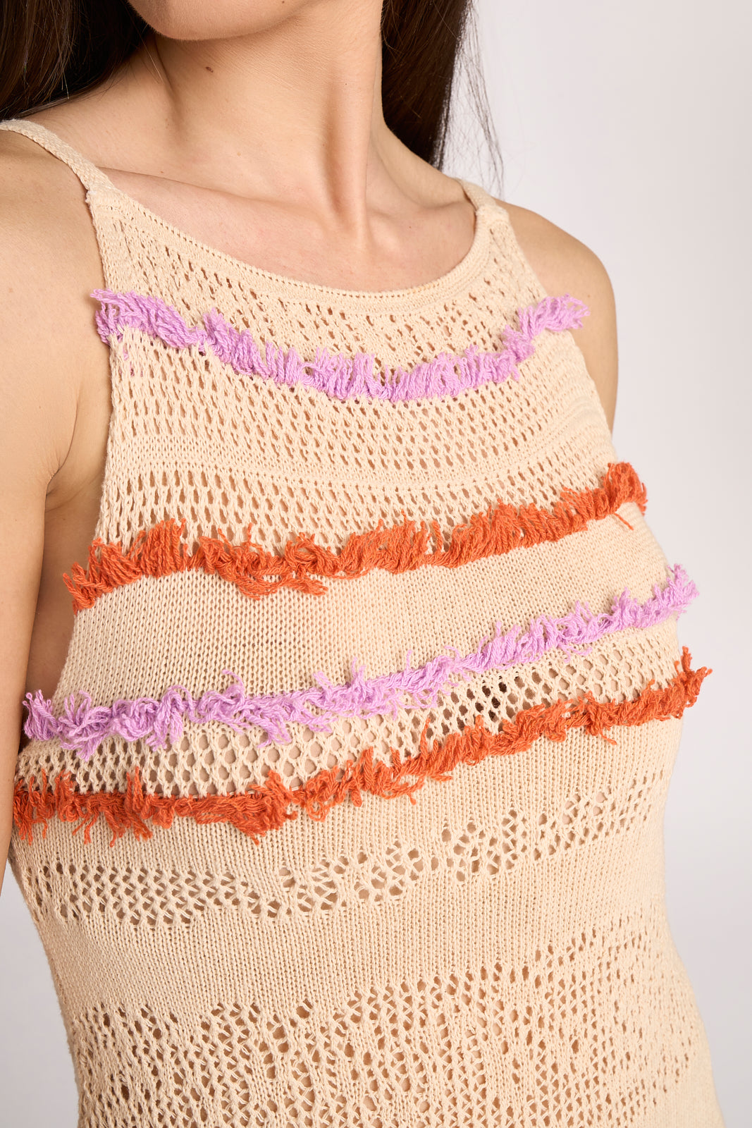 Abito lungo con frange - Thelma