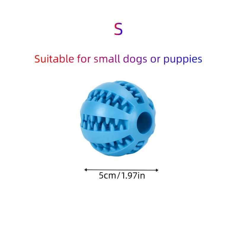 1pc Small Dog Ball Toy, Interactive Stretchy Puppy Chew Toys, Teeth Cleaning Rubber Food Ball Toys, Pet Accessories, Dog Toy Ball, Watermelon Ball, Teething Ball, Anti-bite Rubber Ball, Large And Small Dog Ball Pet Toys