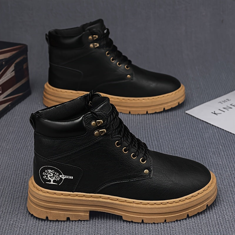 Stivali da Hiking Uomo Stile Vintage - Impermeabili con Suola in Gomma