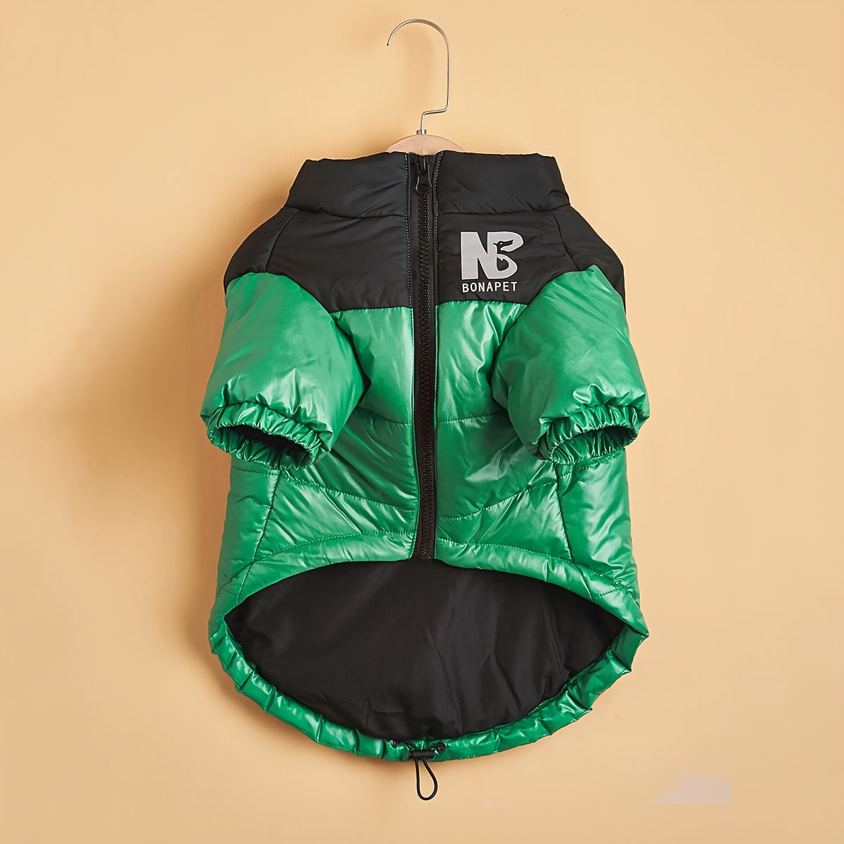 Winter Warm Pet Clothes, Reflective Letter Graphic Dog Coat With Zip Up, Dog Thick Padded Jacket For Cold Seasons Christmas Gift