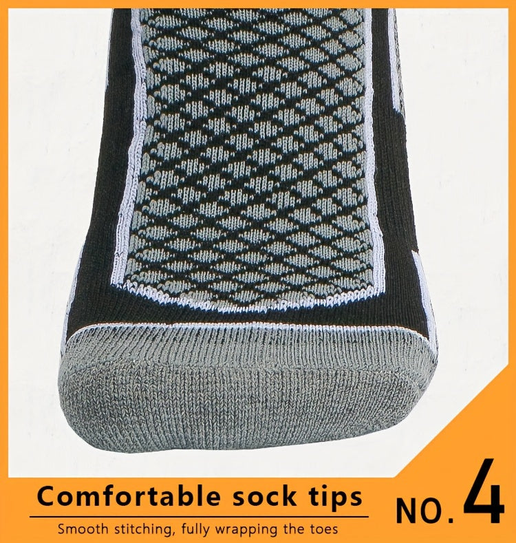 3 Pairs High-Top Thick Sole Men's Socks Women's Socks Equestrian Sports Socks