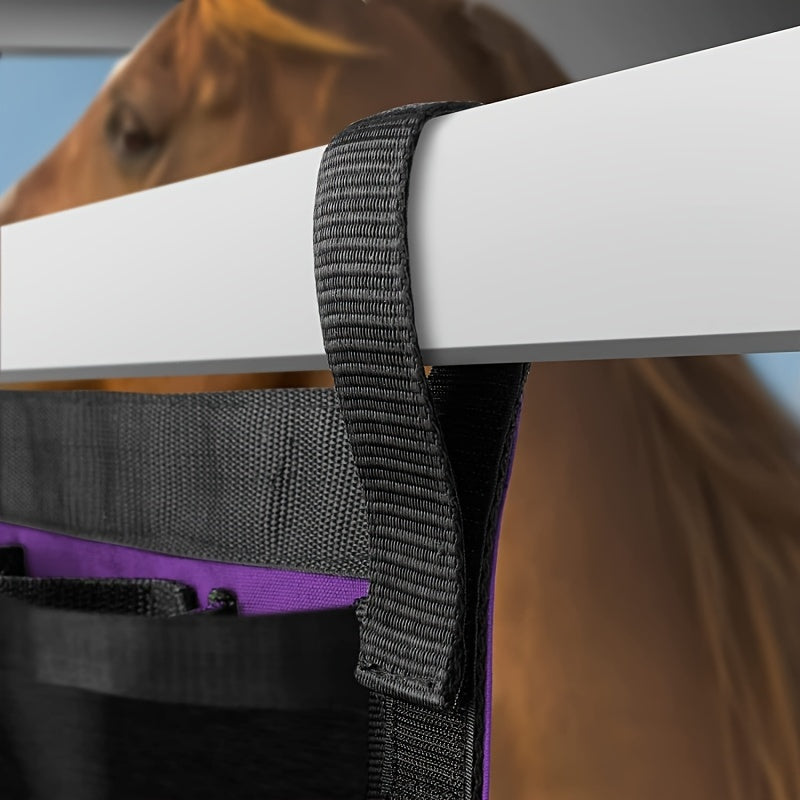Organizer Attrezzatura Equestre Appendibile - Poliestere Resistente Viola/Blu