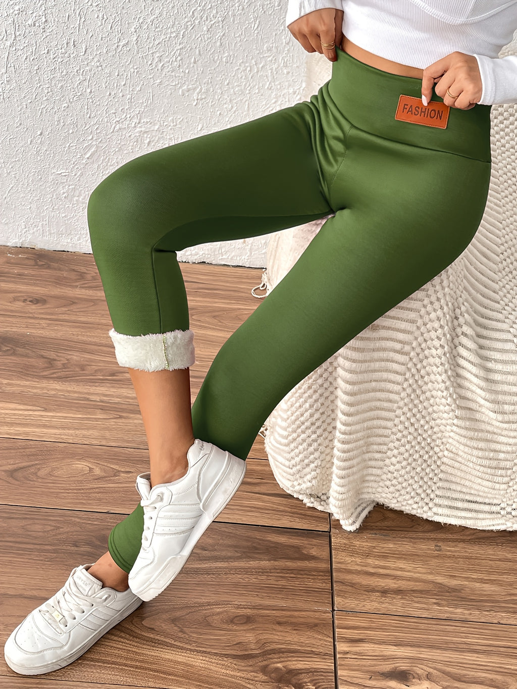 Women'S High-Waisted Thermal Leggings - Thick Winter Pants with Non-Slip Grip, Stretchy Tight Fit for Cold Weather, Everyday & Formal Outfits - Warm Pants for Fall/Winter Seasons, Winter Leggings, Cold Weather Apparel, Sleek