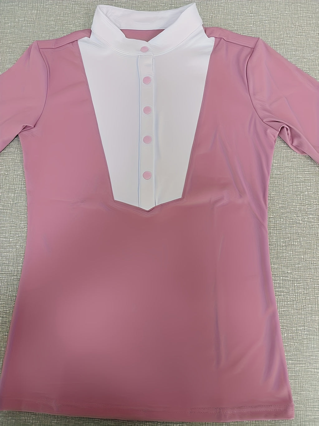 Maglia Equestre Donna Maniche Lunghe - Elastica Slim Fit con Collo Alto