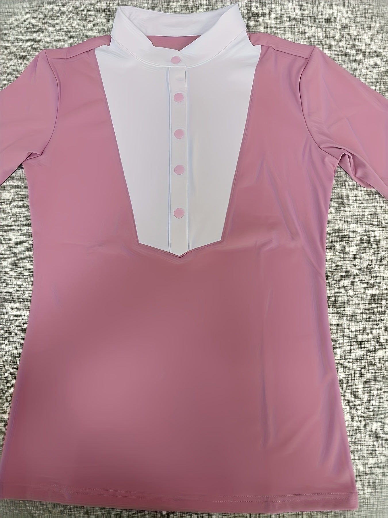 Maglia Equestre Donna Maniche Lunghe - Elastica Slim Fit con Collo Alto