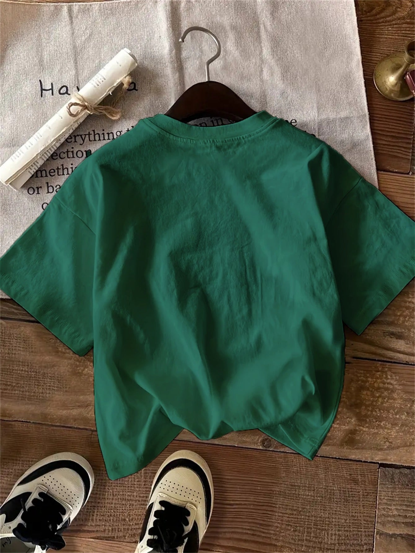 Women's Equestrian & Geometric Print Short Sleeve Crew Neck T-Shirt - Vibrant Red with Black Horseback Riding Design, Breathable Machine-Washable Casual Top for Summer, Spring & All-Season Wear, Horse Shirt, Summer Fashion, S