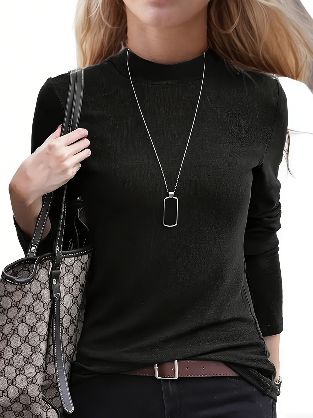 3pcs Women'S Thermal Tops - Long Sleeve Crew Neck, Solid Color, Stretchy & Warm, Casual Style for Fall/Winter, Perfect for Layering or Standalone Outfits, Winter Clothing | Crew Neck Tops | Stretchy Fabric