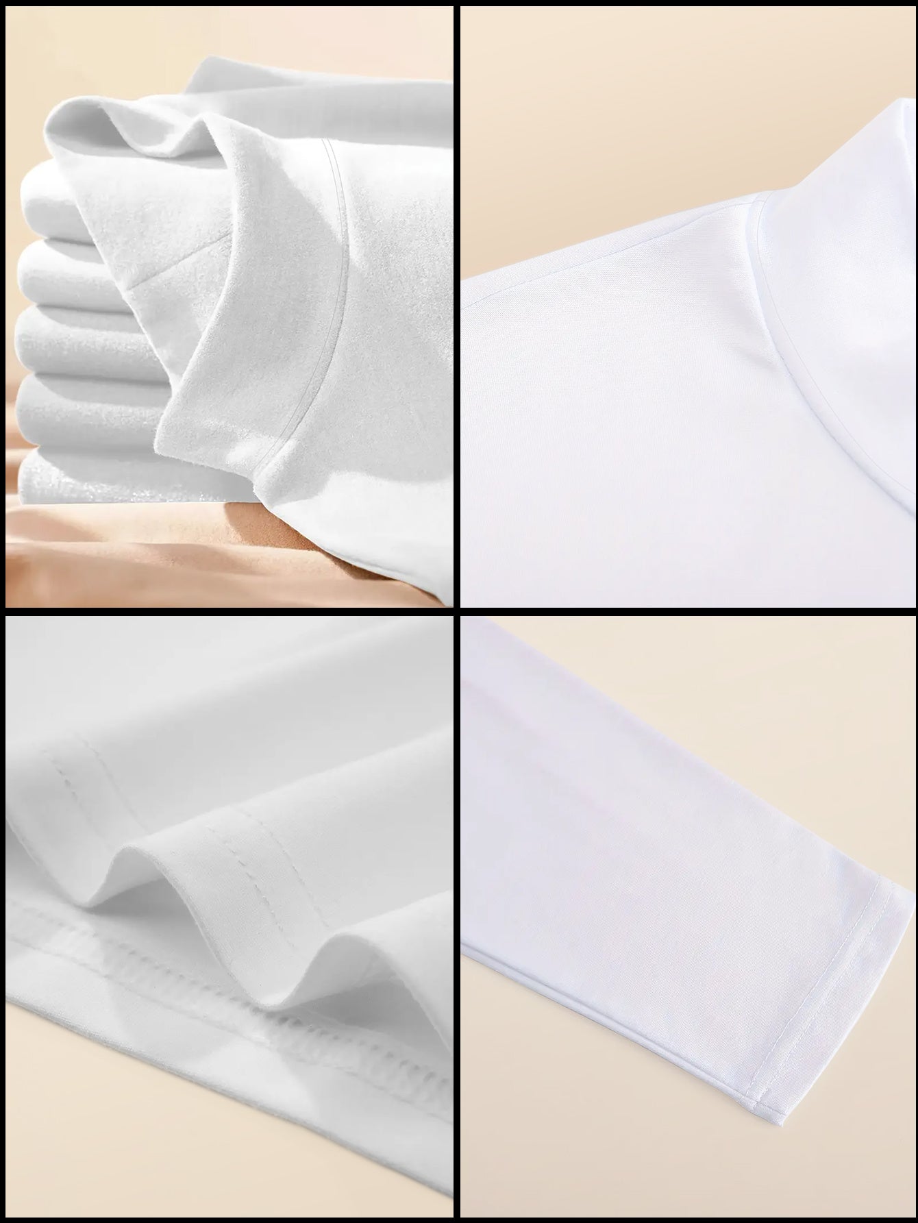 Women'S Elegant Half-Turtleneck Long Sleeve T-Shirt - Soft Fleece-Like Fabric, Black with White Horse Silhouette & Golden Accents, Machine Washable, Versatile Casual & Formal Wear, Winter Warmth, 2025 Autumn Winter Essential,