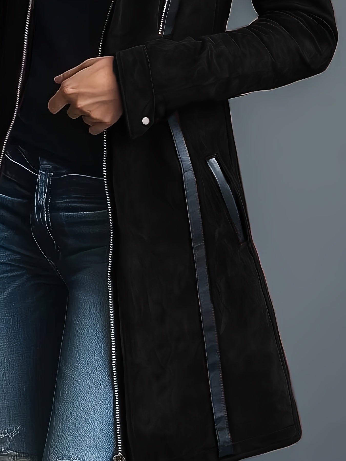 Women's Burgundy Collar Jacket - Retro Notch Coat with Black Piping Trim, Structured Fall Outerwear, Machine Washable Casual to Dressy Blazer for, Parties & Casual Attire (No)