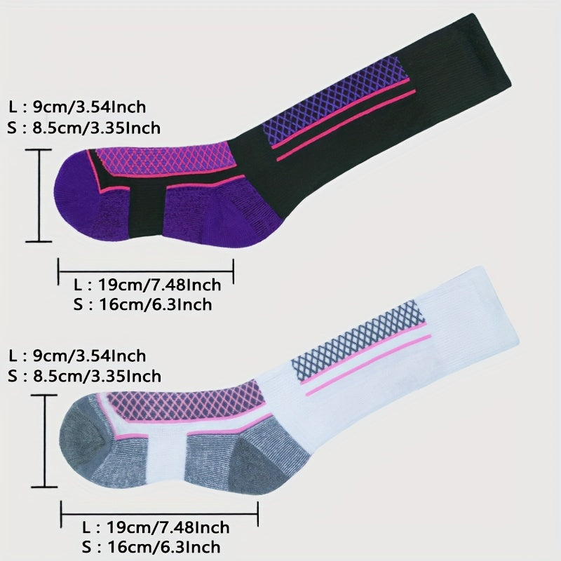 3 Pairs High-Top Thick Sole Men's Socks Women's Socks Equestrian Sports Socks