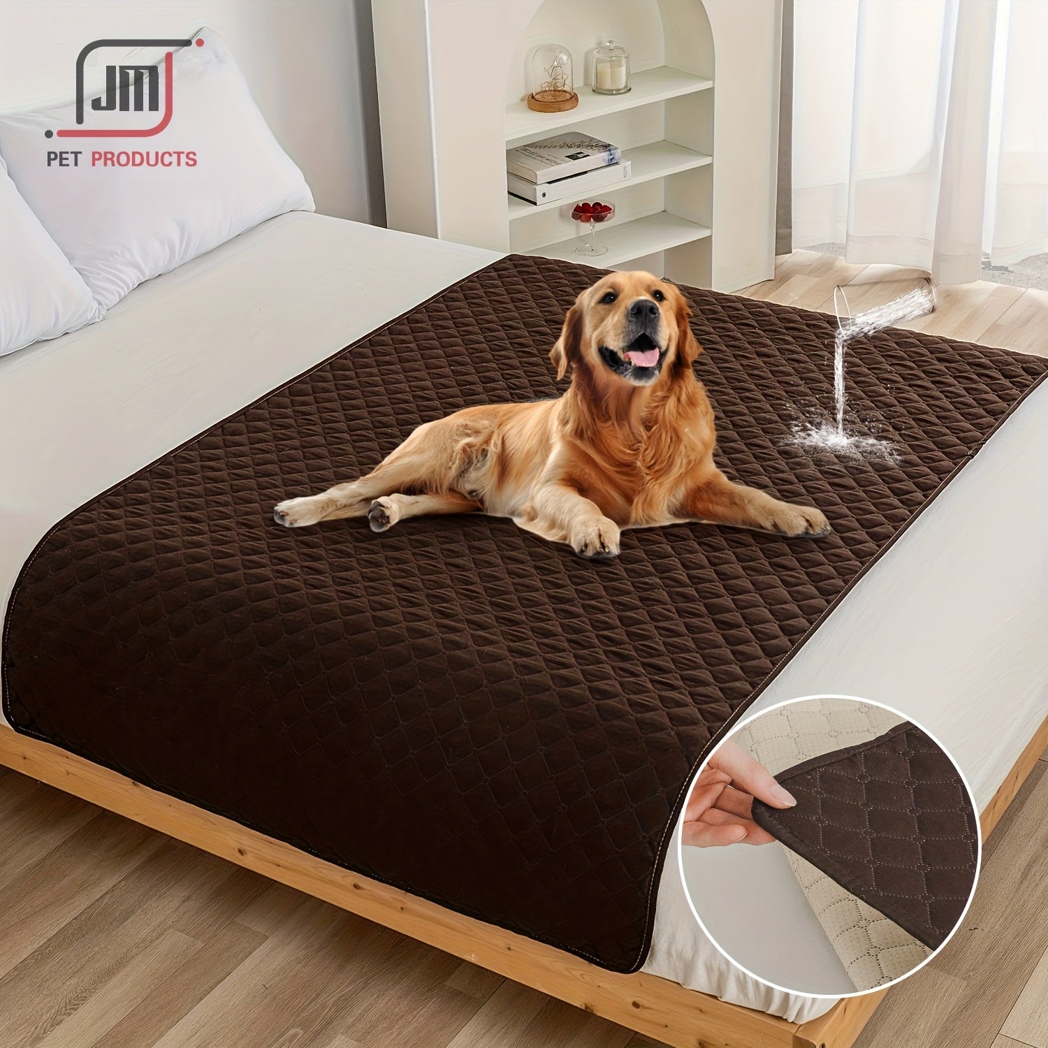 Pet Mat, 76.2*177.8cm Square Plaid Polyester Fiber Dog Mat with Polyester Fiber Filling, All-Season Anti-Scratch Sofa Pad for Cats and Dogs, Durable and Comfortable Pet Bed Mat