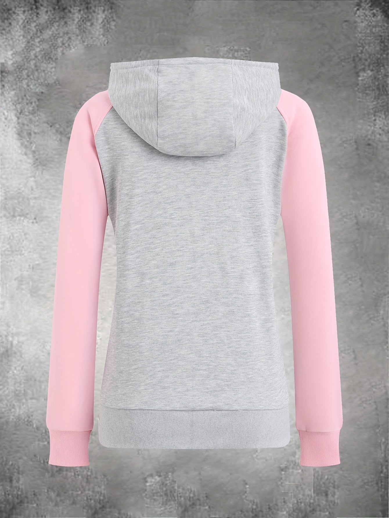 European and American Fashion Autumn and Winter New Women's Hoodie Casual Jacket Zipper Mixed Color Women's Coat Top Sweatshirt, Streetwear Fashion, Casual Wear, Trendy Sweatshirt, Stylish Outerwear, Soft Texture, Durable Fab