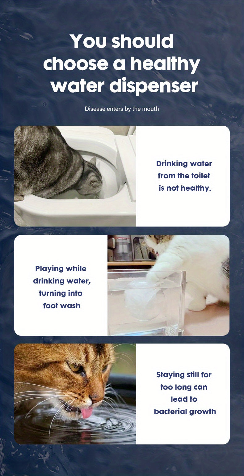 Automatic Pet Water Fountain Cat Dog Water Fountain Automatic Water Dispenser For Dogs Cats, Cat Dog Supplies