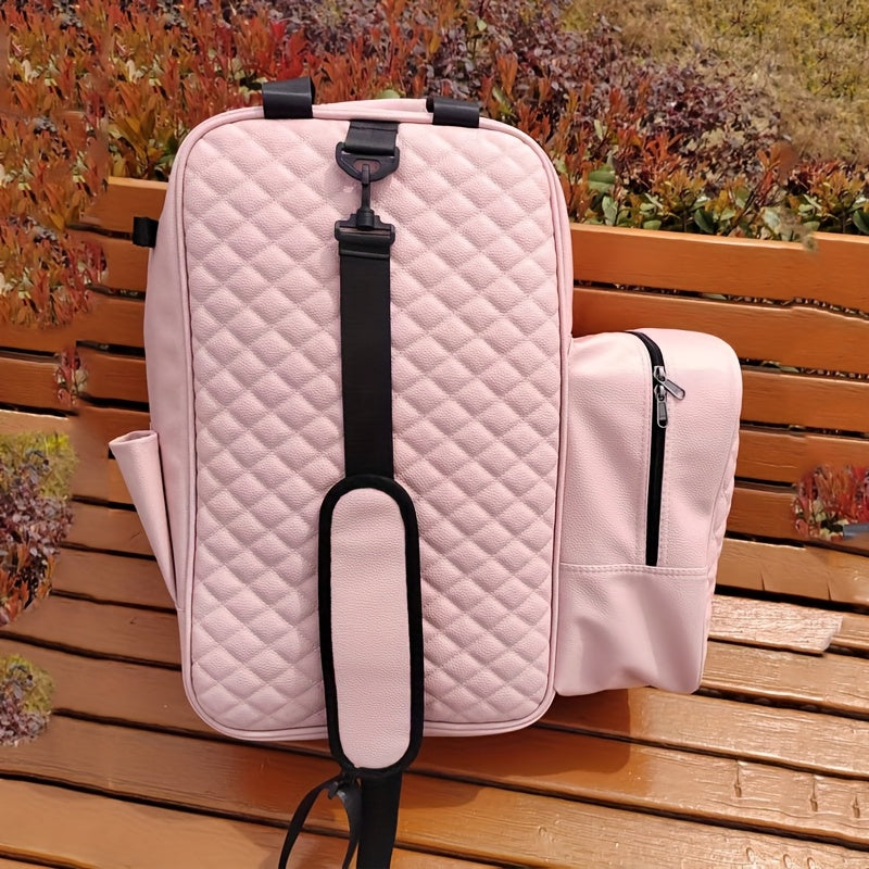 Zaino Attrezzatura Equestre Grande Capacità - PU Multicomparto per Stivali e Casco