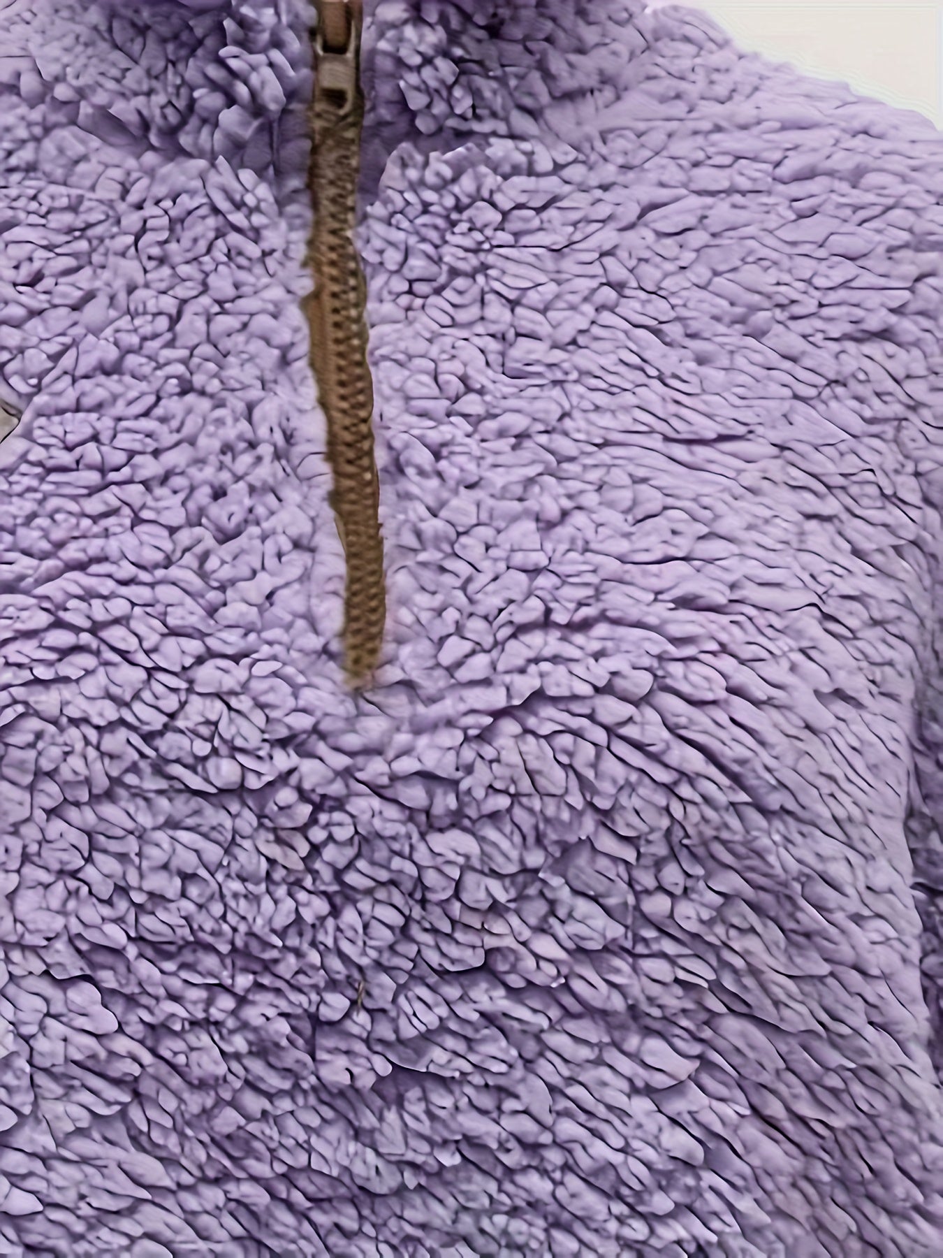 Women'S Cozy Fleece Zip-Up Sweatshirt with Stand Collar - Light Blue, Long Sleeve, Casual Fall/Winter Pullover, Soft & Warm, Perfect for Casual Attire, Casual Winter Wear | Stand Collar Sweatshirt | Zippered Pullover, Sweater