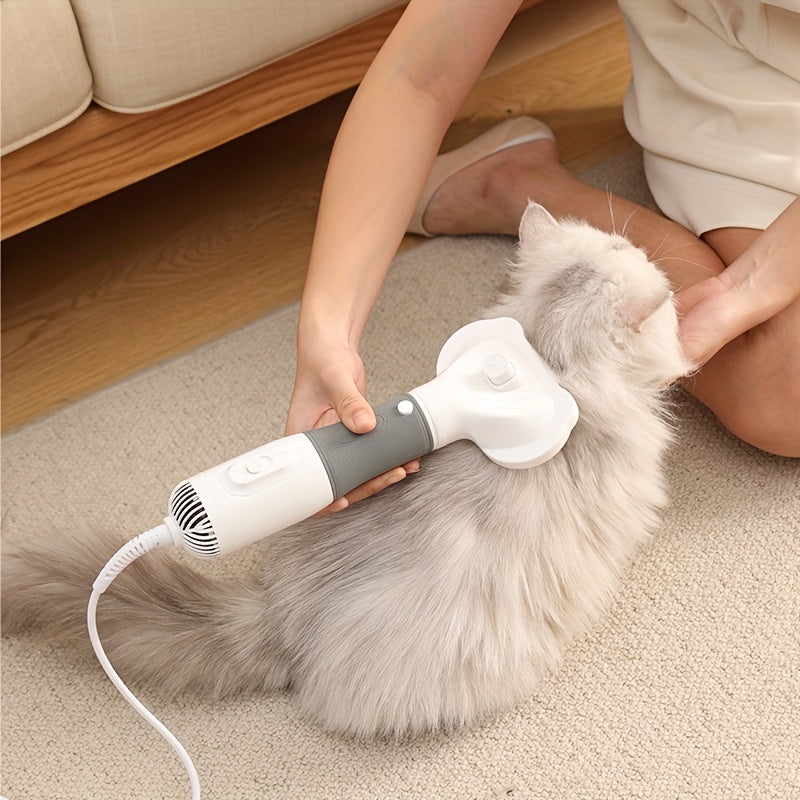 Pet Grooming Blow Dryer for Cats And Dogs, 3 Speed Wind Control, 3 Blowing Modes, 220-240V with Type C Plug, No Battery Required, Professional Pet Hair Remover Comb, Cat And Dog Fur Brush, Pet Beauty Styling Tool