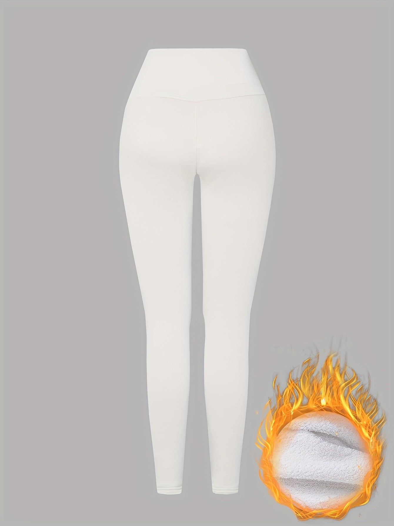 Women'S High-Waisted Thermal Leggings - Thick Winter Pants with Non-Slip Grip, Stretchy Tight Fit for Cold Weather, Everyday & Formal Outfits - Warm Pants for Fall/Winter Seasons, Winter Leggings, Cold Weather Apparel, Sleek