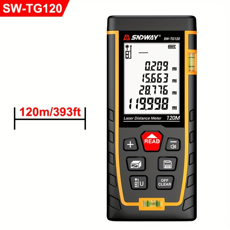 Sndway Laser Distance Meter Digital Trena Laser Tape Range Finder Build Measure Device Elecctronic Ruler Laser Tape Measure Roulette Without 1.5V AAA Battery