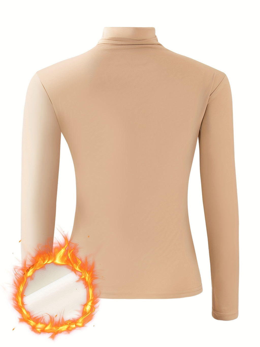 [3pcs Women'S Thermal Base Layer Tops] 3-Pack Women'S Thermal Base Layer Tops, Polyester Knit Warm Half-Turtleneck Shirts for Autumn and Winter