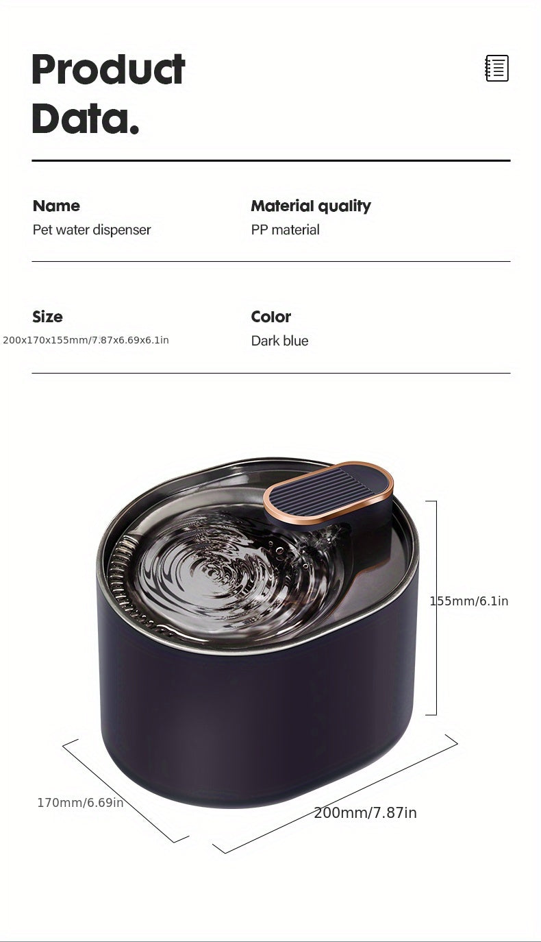 Automatic Pet Water Fountain Cat Dog Water Fountain Automatic Water Dispenser For Dogs Cats, Cat Dog Supplies