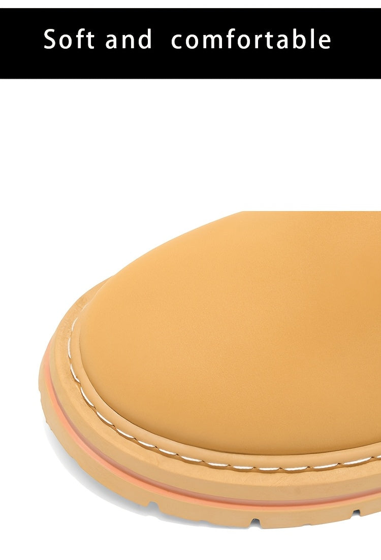 Stivali Uomo Alti Stile British College - Tan/Marrone con Allacciatura