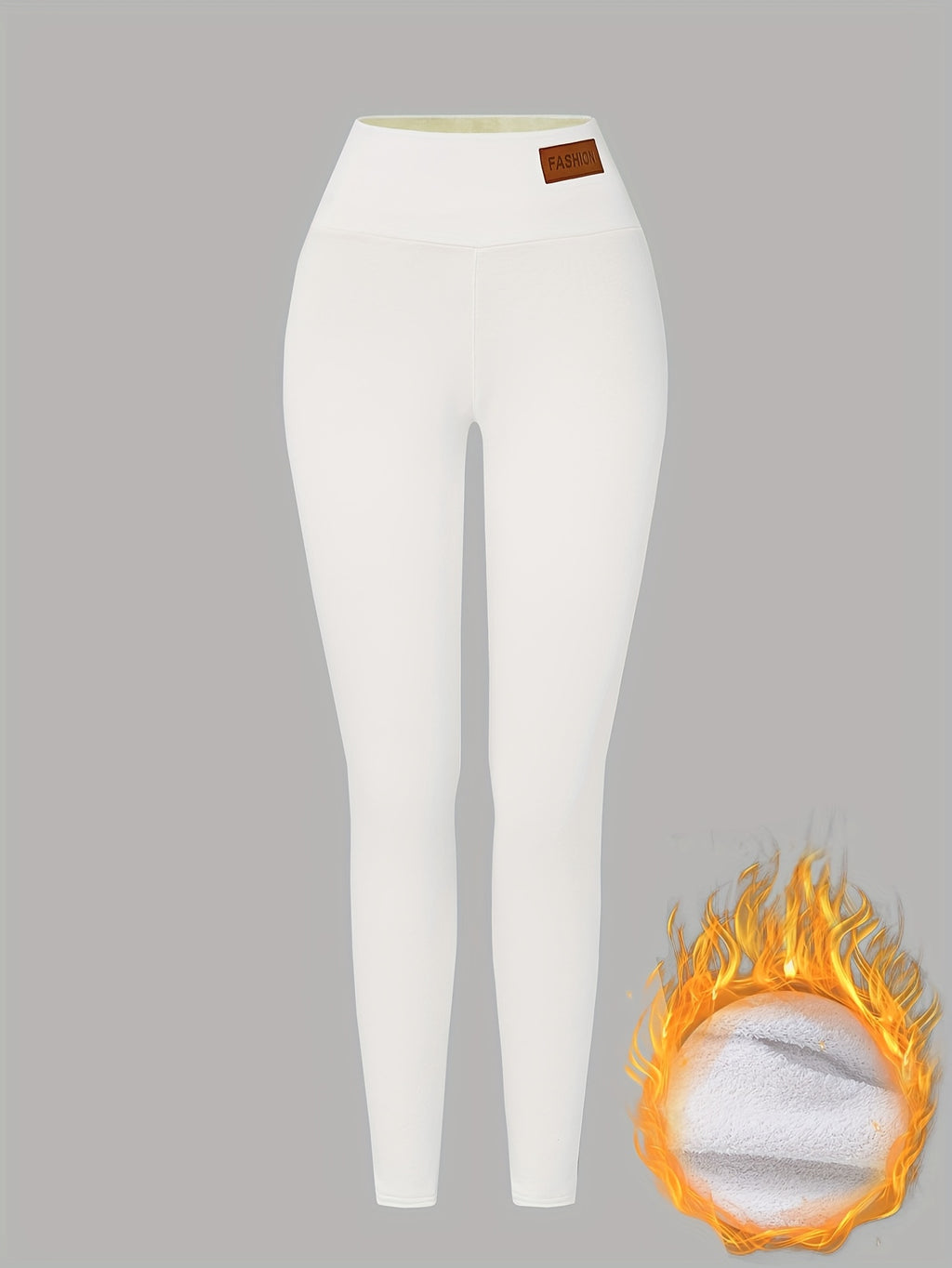 Women'S High-Waisted Thermal Leggings - Thick Winter Pants with Non-Slip Grip, Stretchy Tight Fit for Cold Weather, Everyday & Formal Outfits - Warm Pants for Fall/Winter Seasons, Winter Leggings, Cold Weather Apparel, Sleek