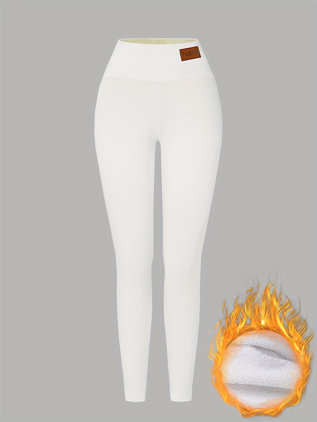 Women'S High-Waisted Thermal Leggings - Thick Winter Pants with Non-Slip Grip, Stretchy Tight Fit for Cold Weather, Everyday & Formal Outfits - Warm Pants for Fall/Winter Seasons, Winter Leggings, Cold Weather Apparel, Sleek