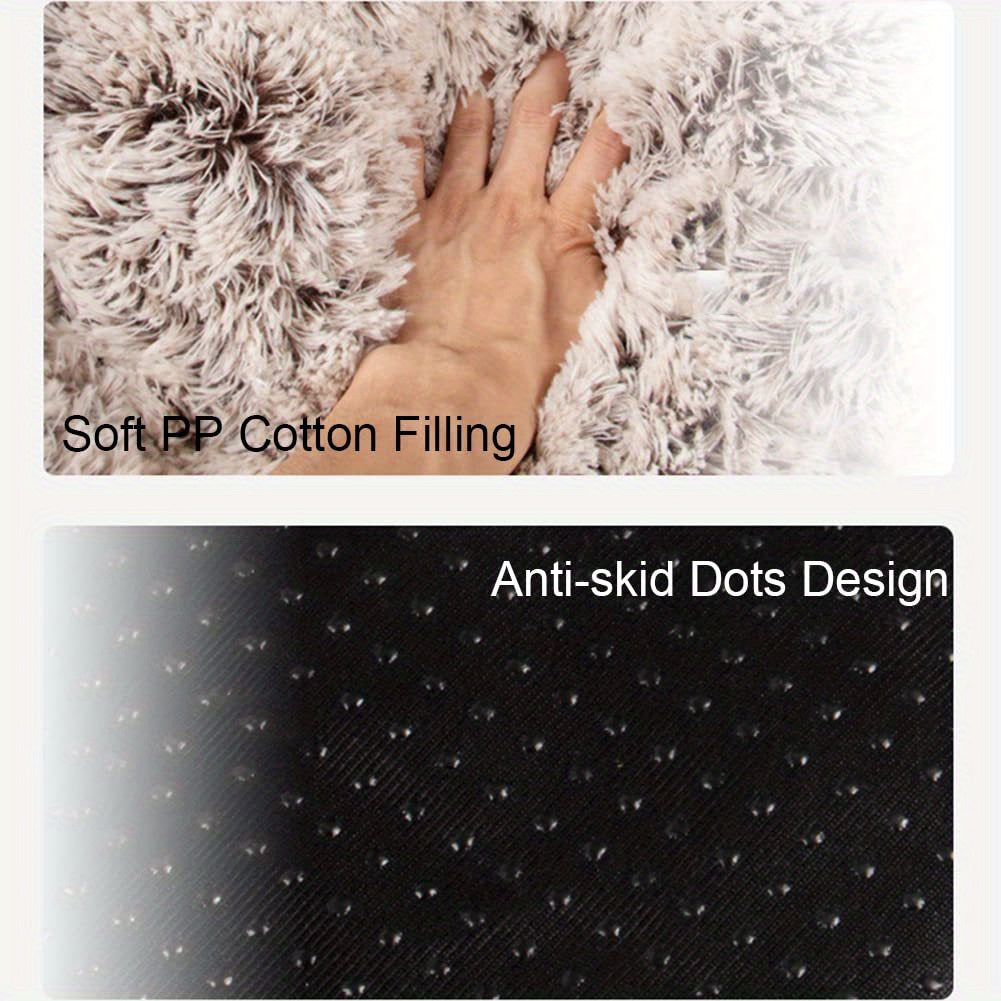 Cute Bear Paw Shape Dog Bed & Cat Bed, Calming Donut Dog Bed, Warming Cozy Soft Dog Round Bed, Plush Dog Cat Cushion Bed Christmas Gift