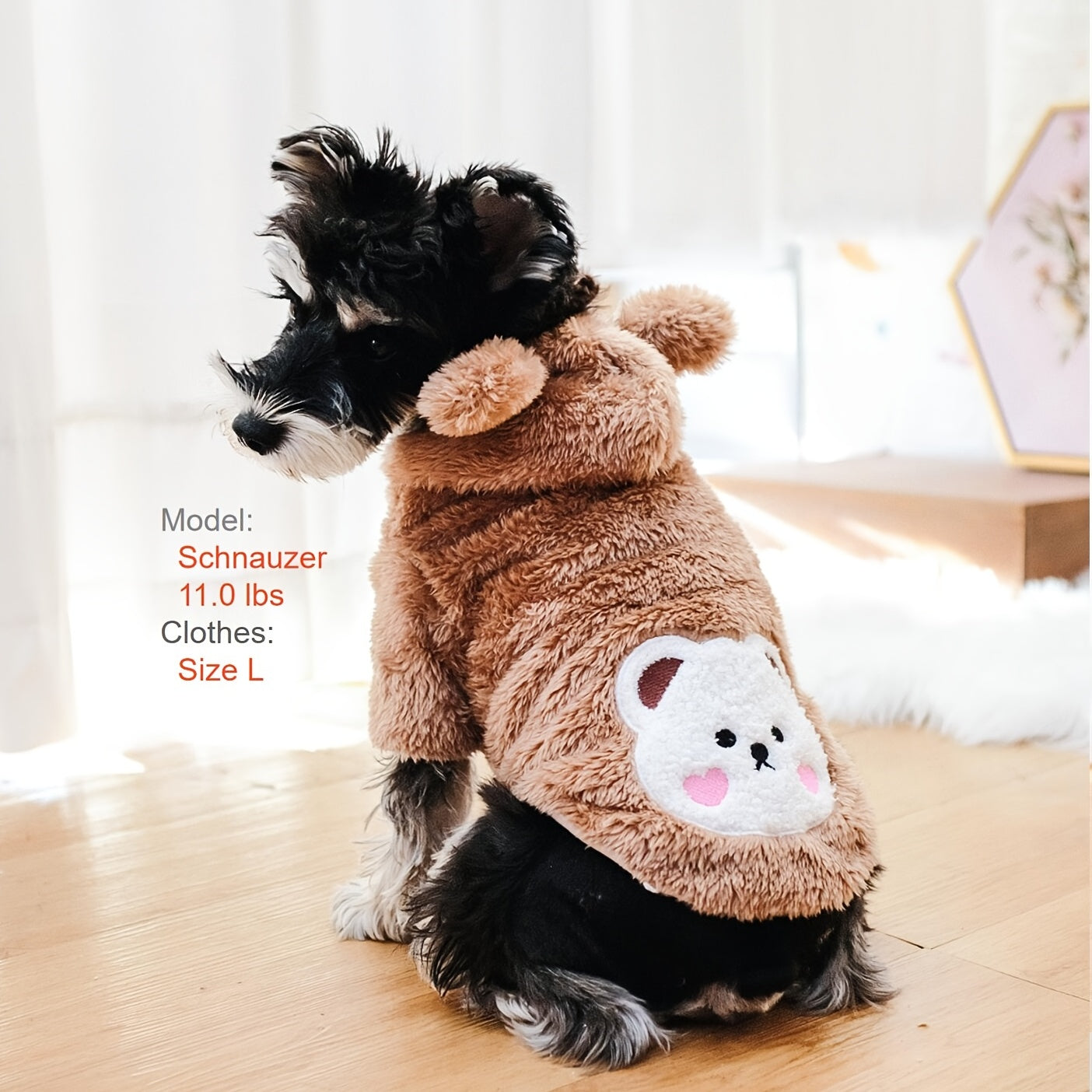 Pet Warm Teddy Bear Costume, Dog & Cat Pet Costumes
