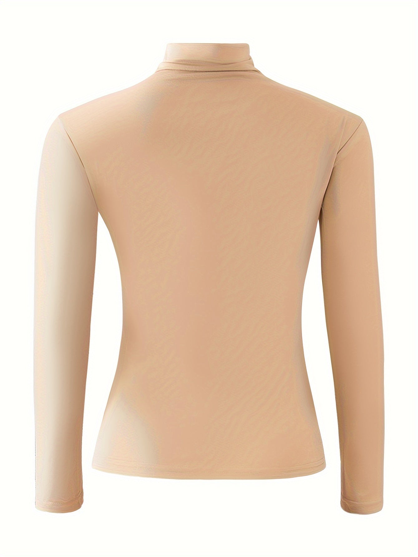 [3pcs Women'S Thermal Base Layer Tops] 3-Pack Women'S Thermal Base Layer Tops, Polyester Knit Warm Half-Turtleneck Shirts for Autumn and Winter