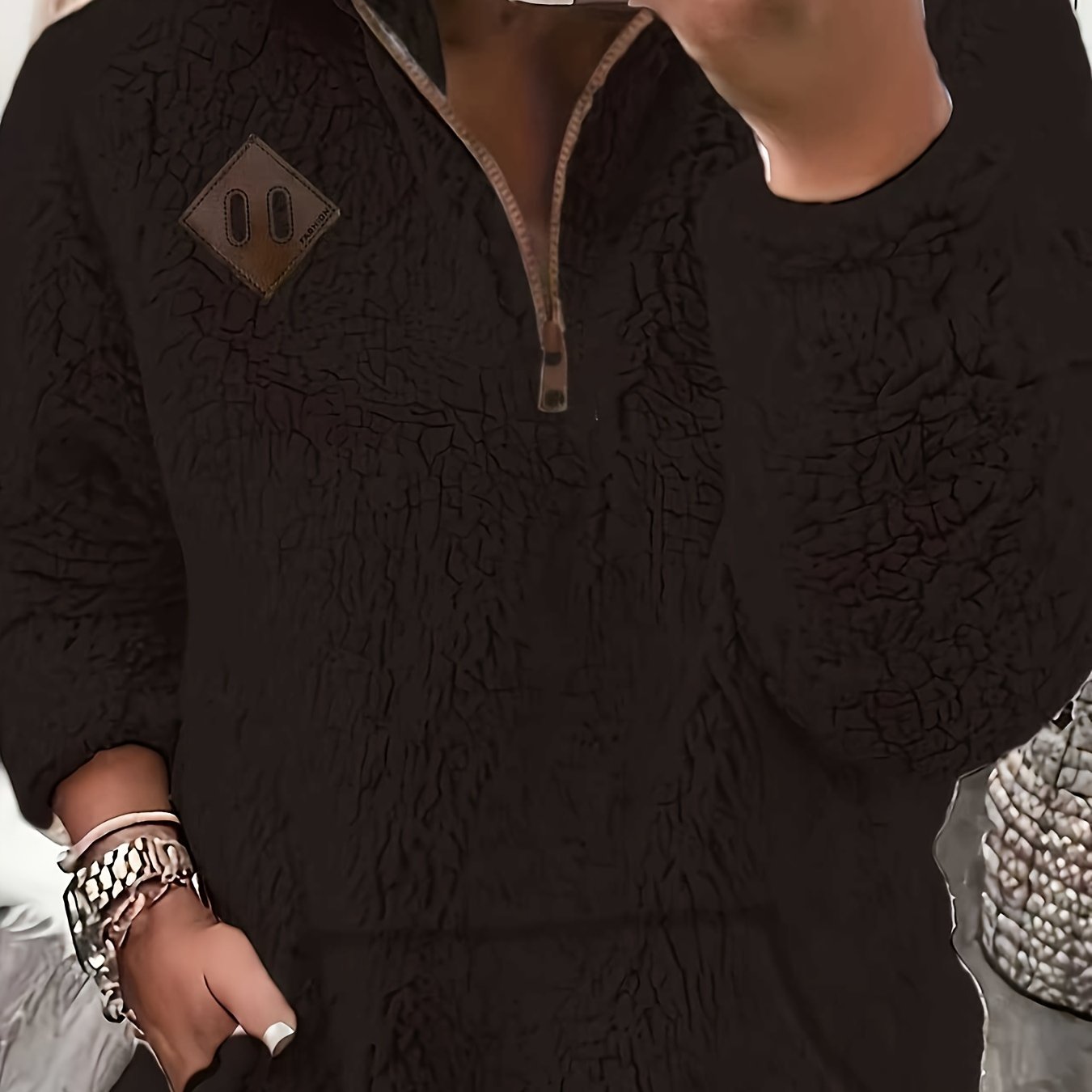 Women'S Cozy Fleece Zip-Up Sweatshirt with Stand Collar - Light Blue, Long Sleeve, Casual Fall/Winter Pullover, Soft & Warm, Perfect for Casual Attire, Casual Winter Wear | Stand Collar Sweatshirt | Zippered Pullover, Sweater