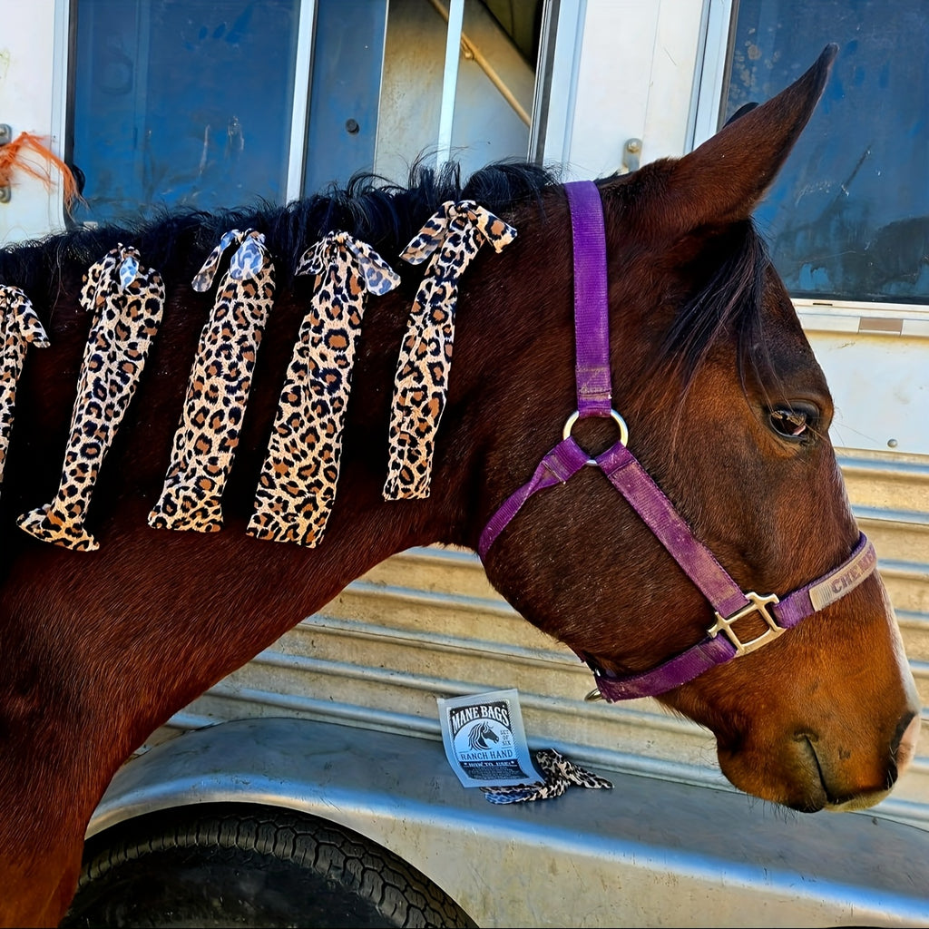 Sacchetti Protettivi per Criniera Cavallo - Set da 8 Pezzi (Viola)