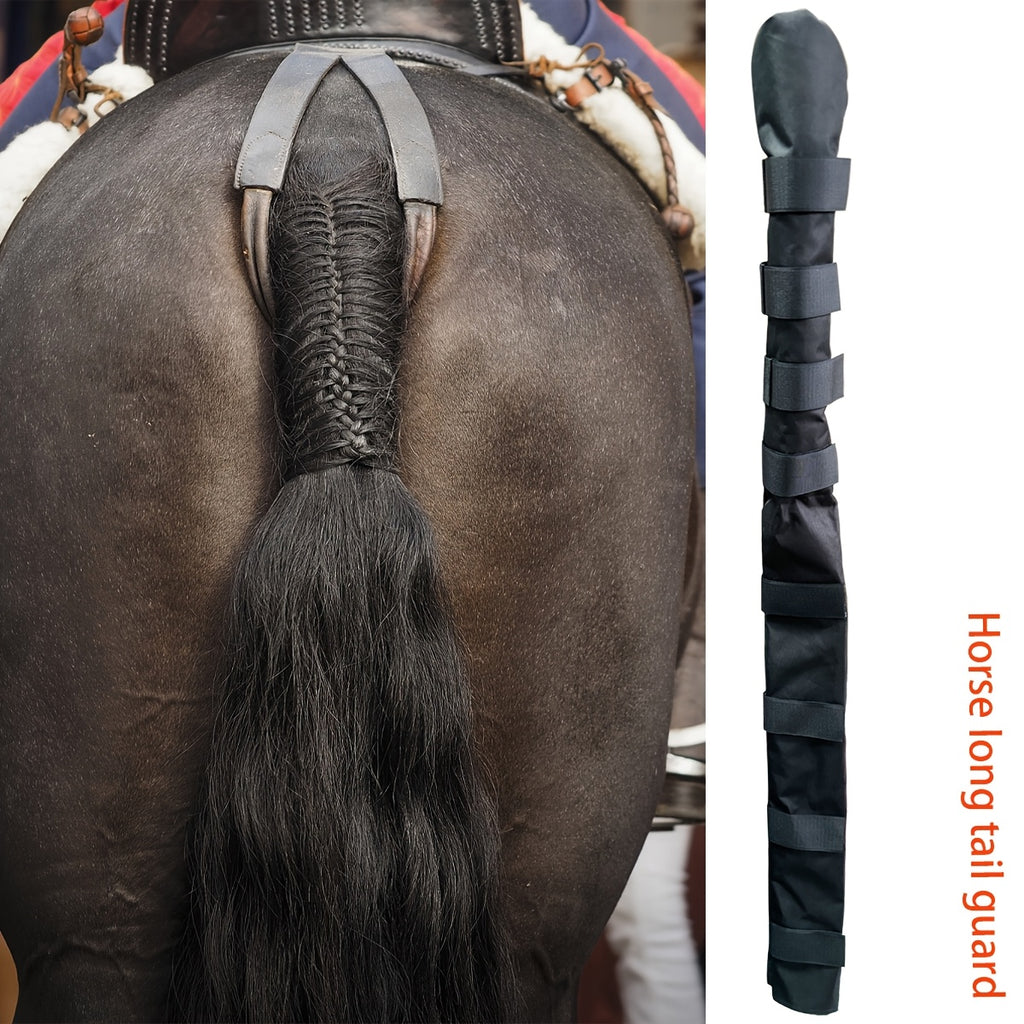 Protezione per Coda Cavallo - Nera con Cinghia Regolabile