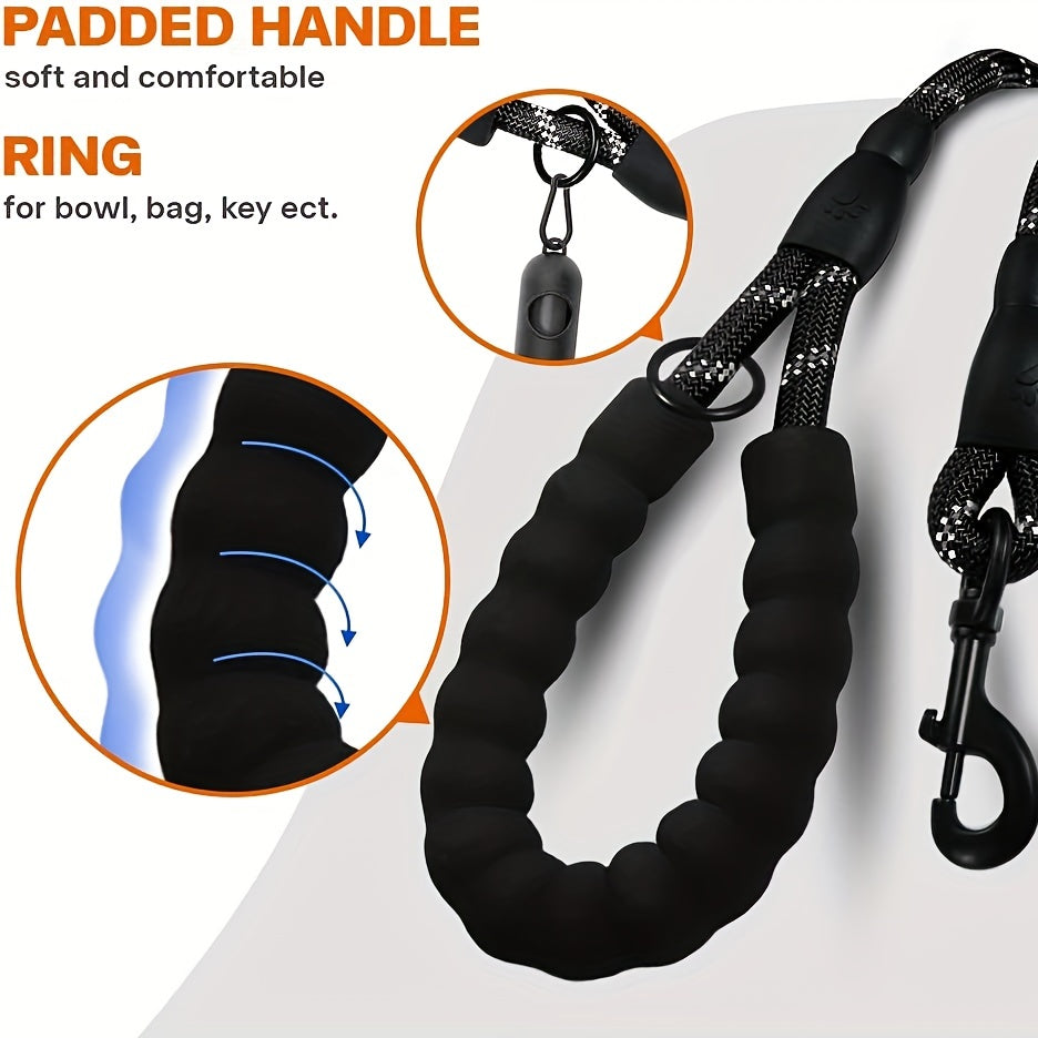 JOYTALE Dog Harness and Leash set,No Pull Adjustable Reflective Oxford Dog Harness Easy Control Medium Large Dog Harness with A Free Heavy Duty 152.4cm Dog Leash